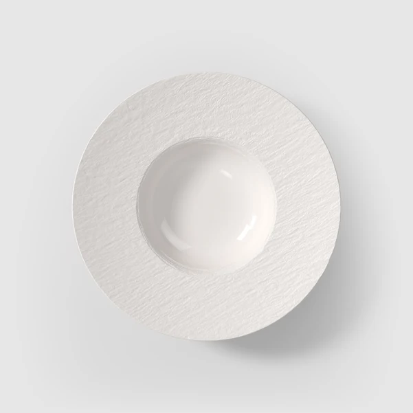 MANUFACTURE Piatto da pasta - Bianco, Premium Porcelain