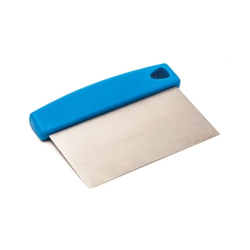 Raschietto inox manico azzurro cm.7.5x12 gr.0.200