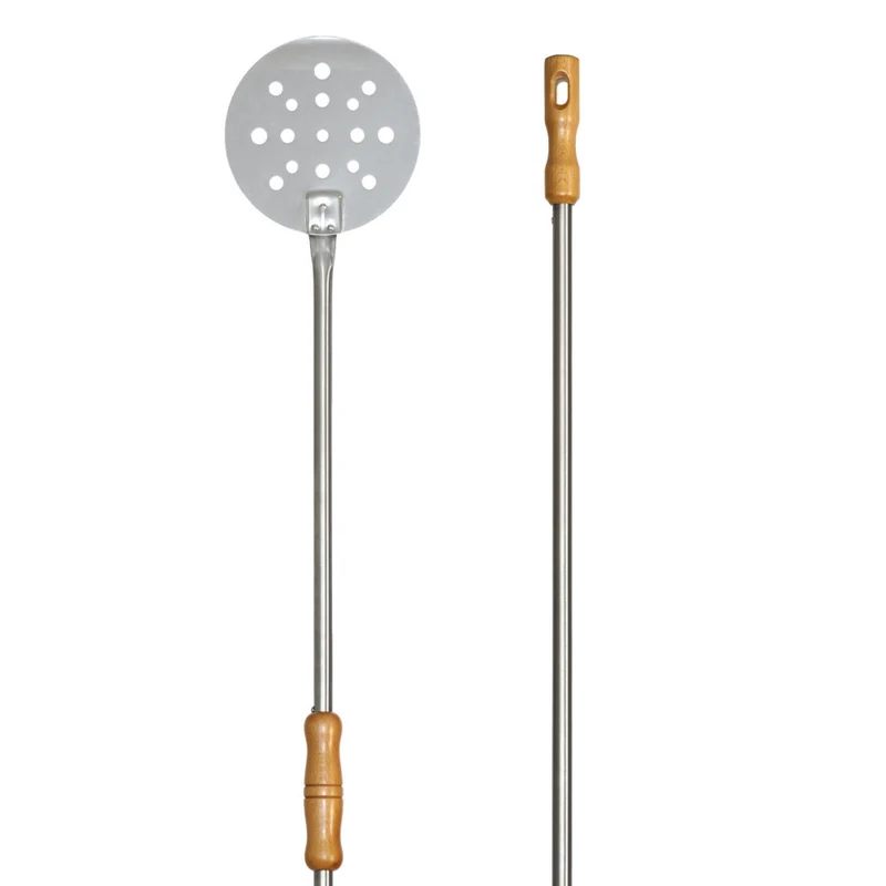 Palino cuocere inox forato ø cm.26 h.170 corsoio