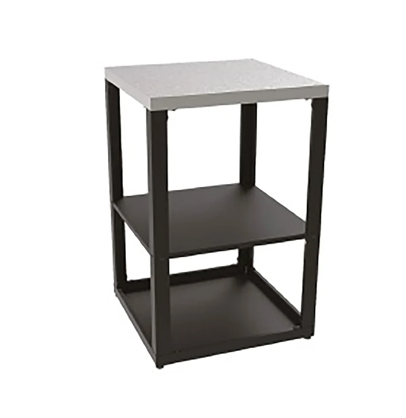 Mobile Cucina da Esterno Scaffale Unità Angolo Milano 60,7x60,7x94 cm Ripiano Superiore in Acciaio Inox Nero
