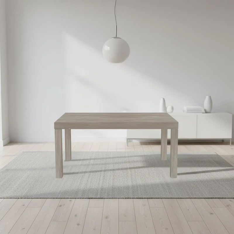 Tavolo Imab piana T08 in larice voyager con 4 allunghe 160x90x74.6 H cm.