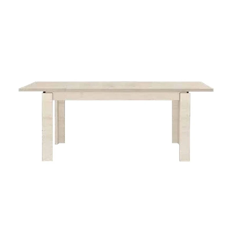 Tavolo Imab Manhattan in rovere sbiancato con 1 allunga 130x90x76.5 H cm.