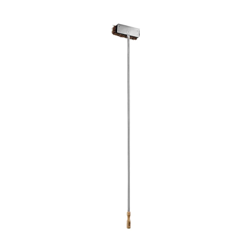 Spazzolone pulizia forni cm.22x7 h.170 con setola ottone
