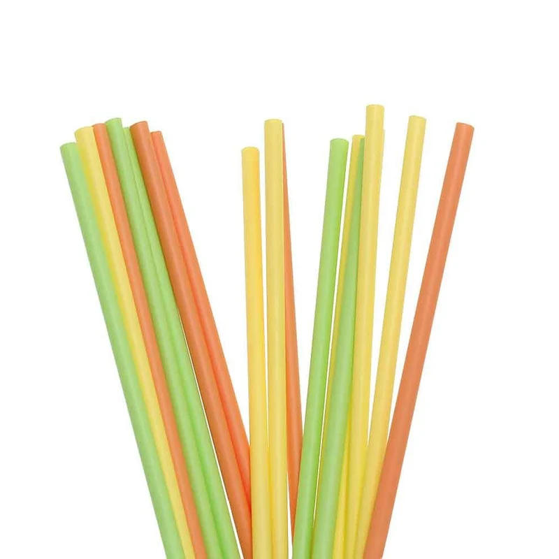 Cannuccia diritta in pla biocompostabile cm.21 pz.500 col.assortiti