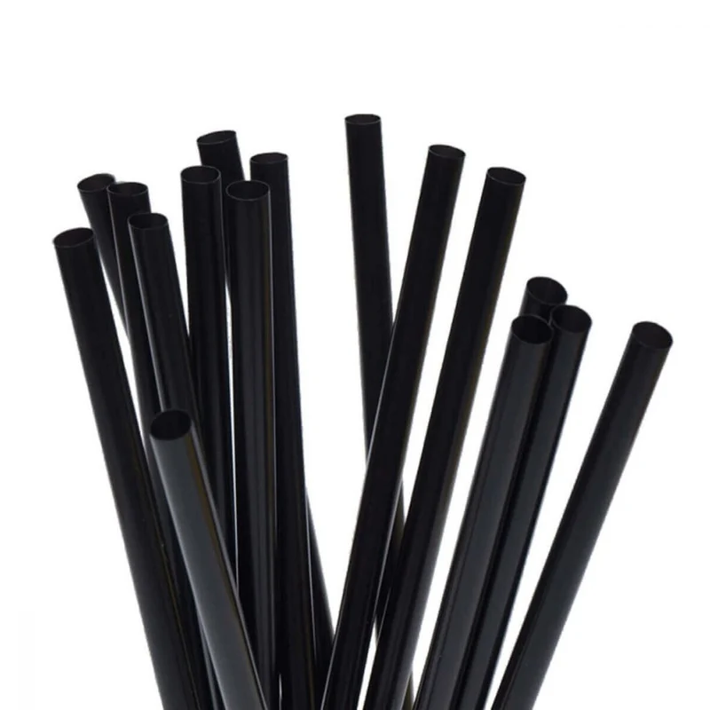 Cannuccia diritta in pla biocompostabile cm.15 pz.250 nera