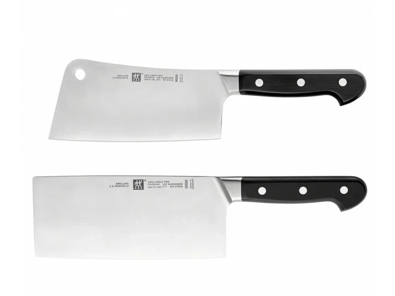 SET 2 Pezzi Coltello mannaia PRO