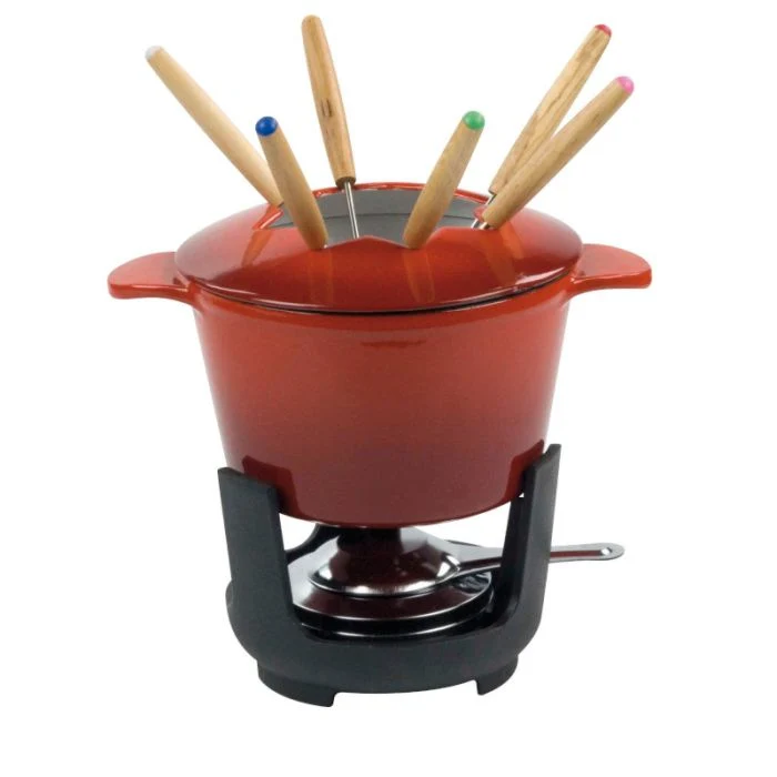 Set Fonduta bourguignonne Normandie in ghisa - 16 cm 1.5 LT