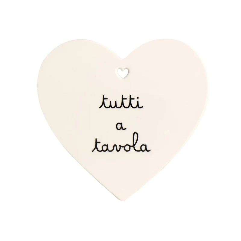Sottopentola cuore "Tutti a tavola"