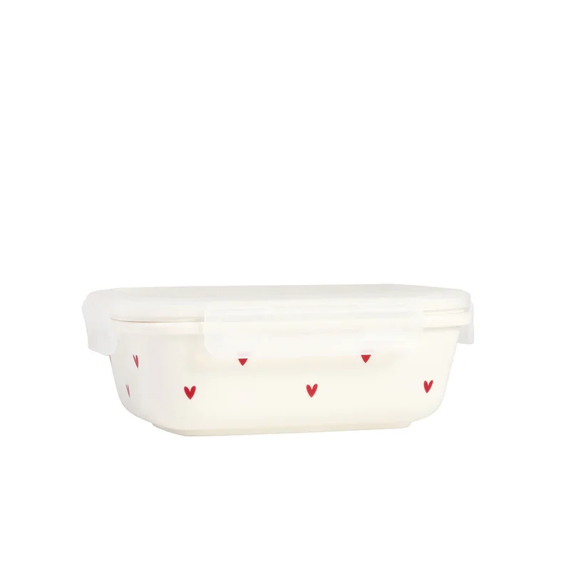 Contenitore Cuori - Bianco tg. M