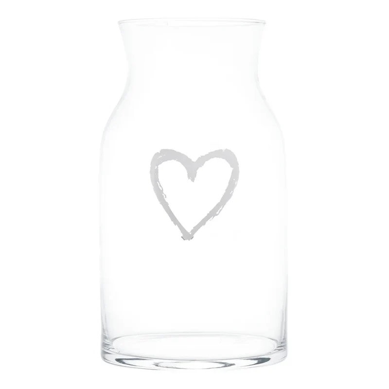 Vaso Portafiori decoro Cuore Graffiti