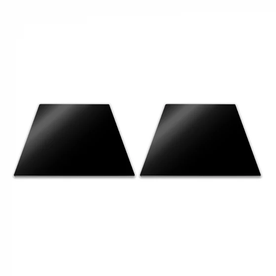 SET 2 pannelli di protezione per piano cottura Induzione - 58X28 cm BLACK