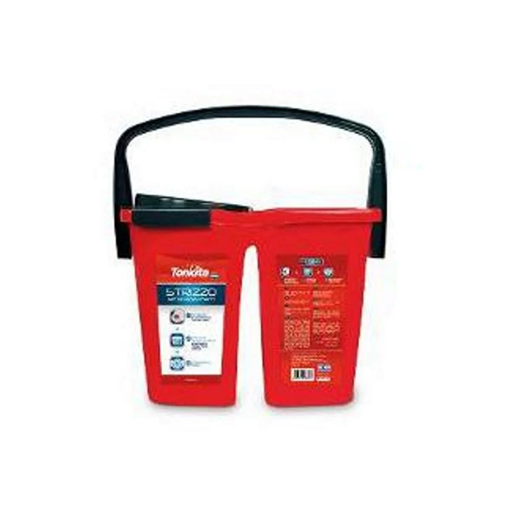 Secchio plastica 2 vasche lt.7+7 con strizzatore tonkita