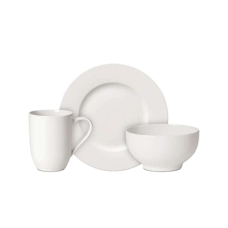 FOR ME Set da colazione - Porcellana Bianca SET 6 PEZZI