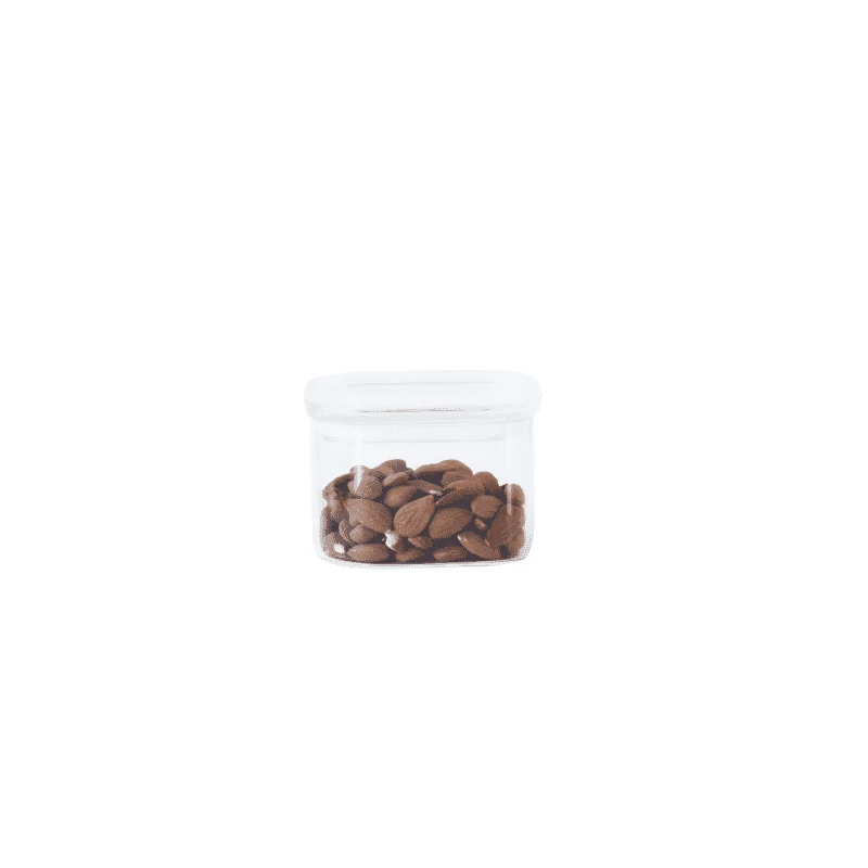 Contenitore quadrato basso in vetro - 500ml