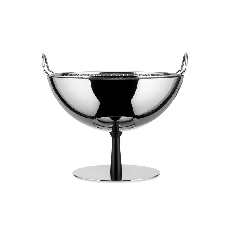 Alessi Fruttiera Scolatoio In Acciaio Lucido Con Piede In Alluminio - Ac04 B