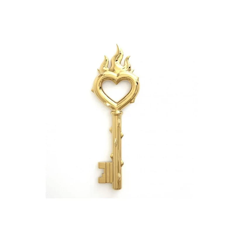 Passion key , Chiave in Porcellana - Gold