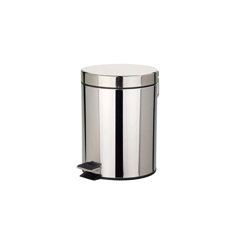 Pattumiera inox con pedale lt.3