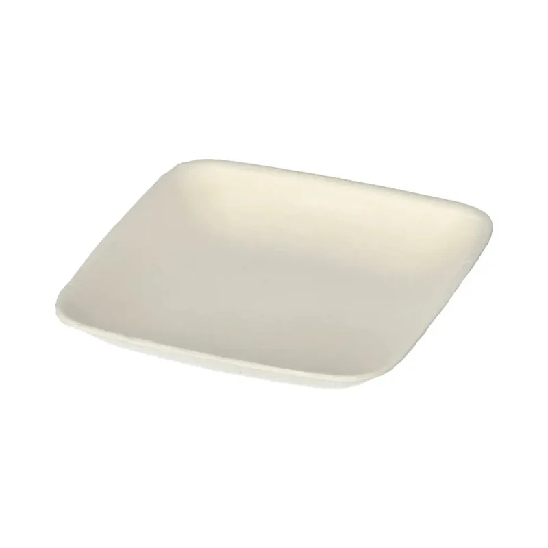Finger piattino canna da zucchero cm.6.5x6.5 quadro pz.50