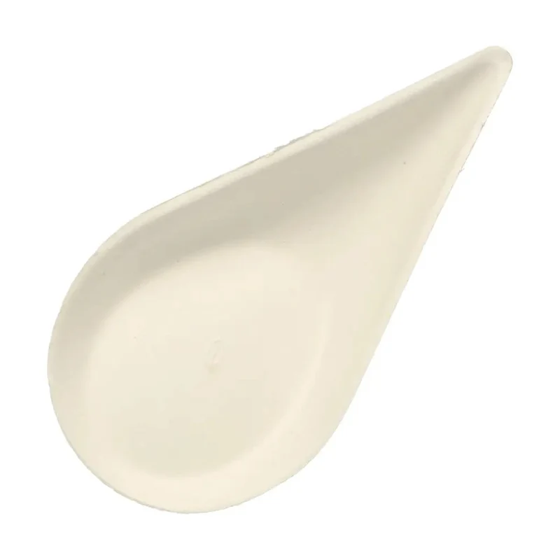 Finger piattino canna da zucchero cm.10.5x5.7 goccia pz.50
