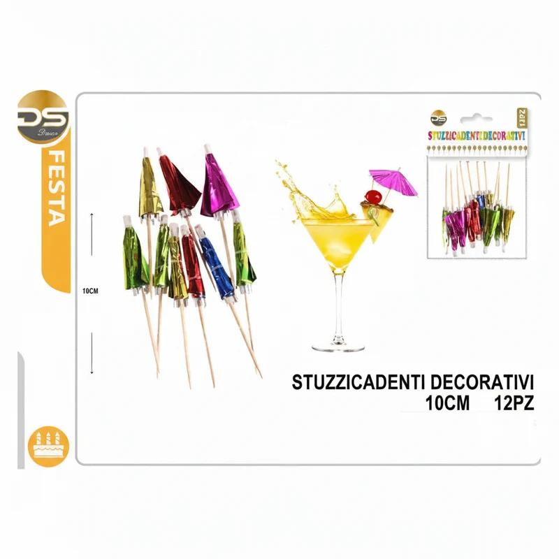 Dz Party Stuzzicadenti Decorati 10Cm4