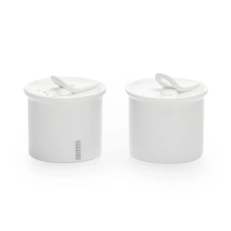 Estetico Quotidiano Set 1 Salt + 1 Pepper Porcellana