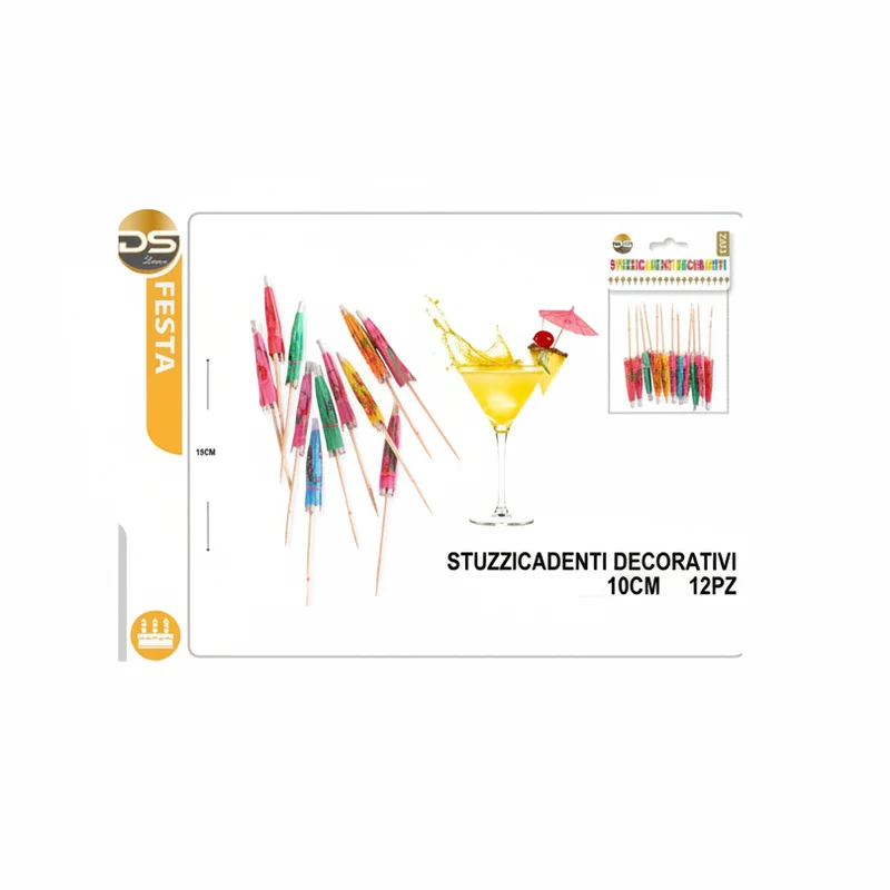 Dz Party Stuzzicadenti Decorati 10Cm3