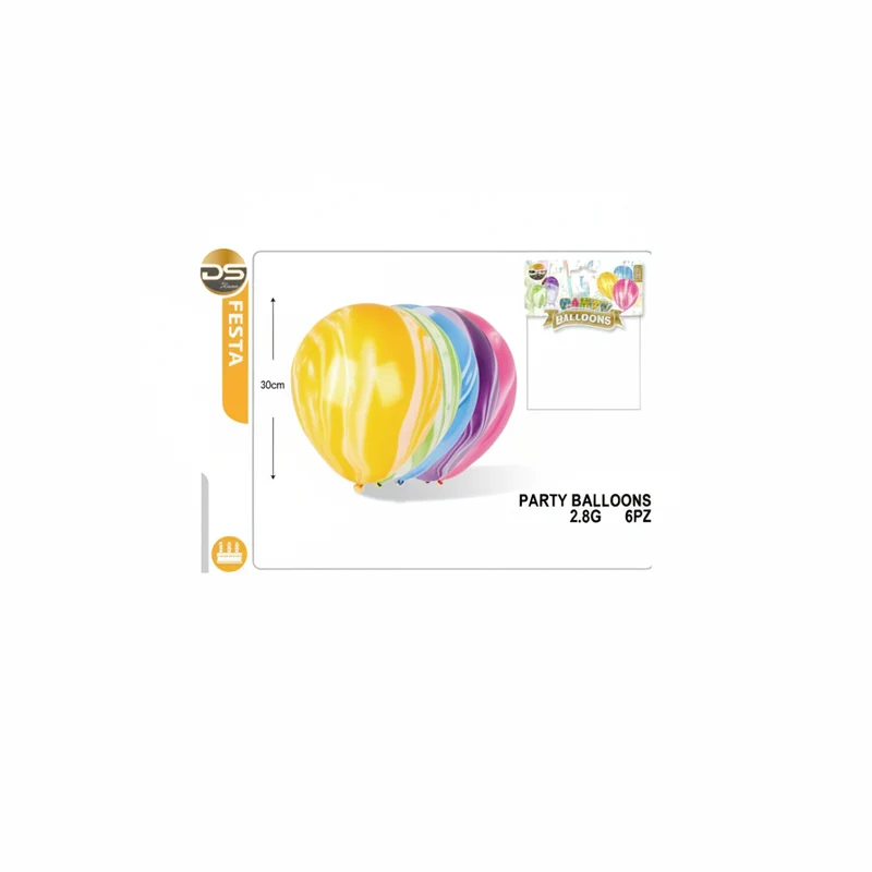 Dz Party Balloons 2.8G 6Pz Mix