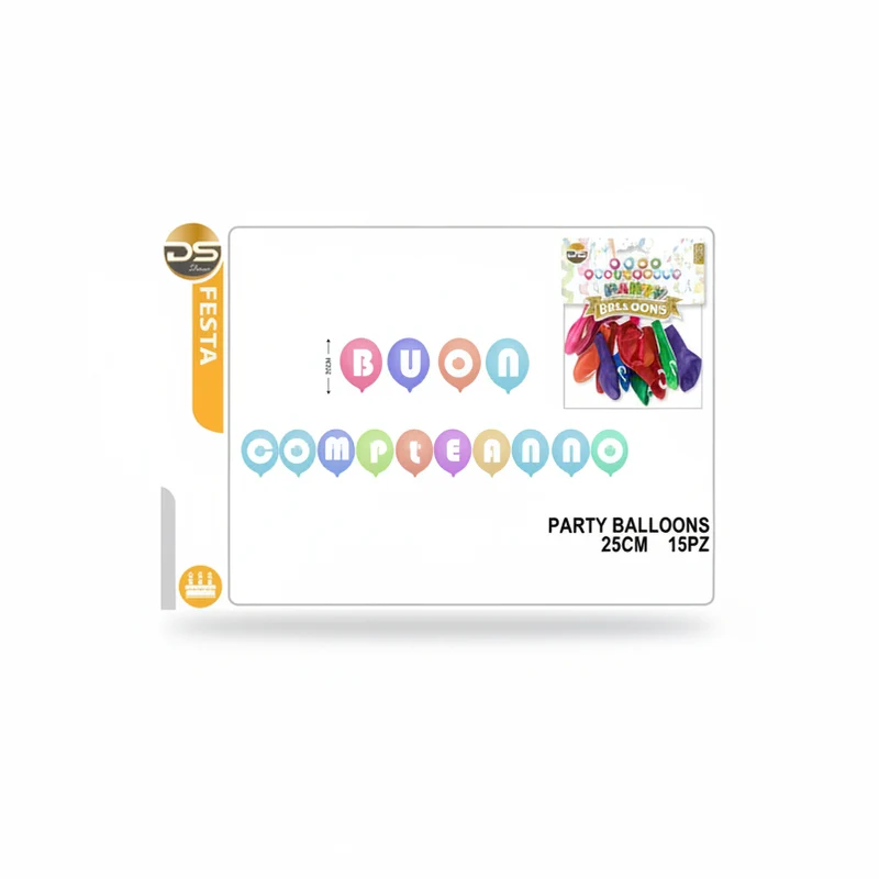 Dz Party Balloons 25Cm 15Pz