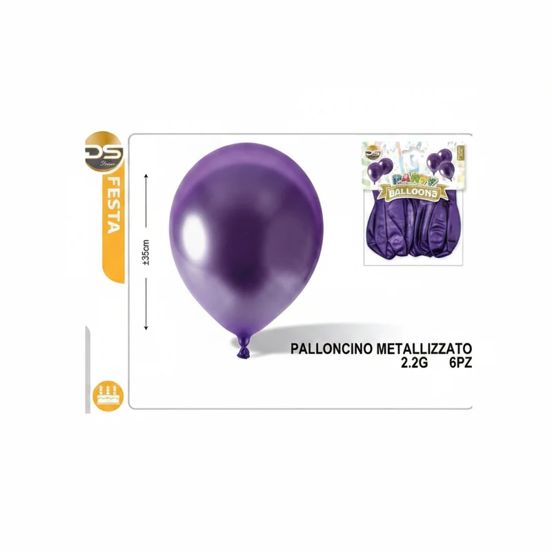 Dz Party Palloncini Metallizzato 2.2G Viola