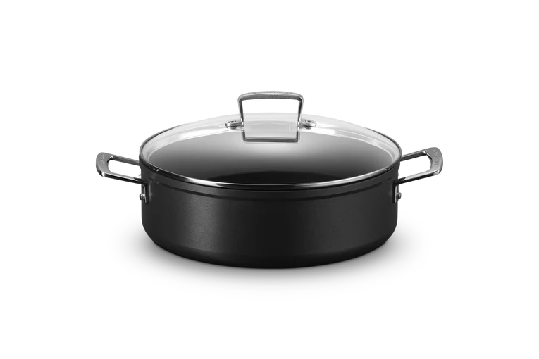 Sauté in alluminio antiaderente con coperchio vetro - 28 cm, 5.4L