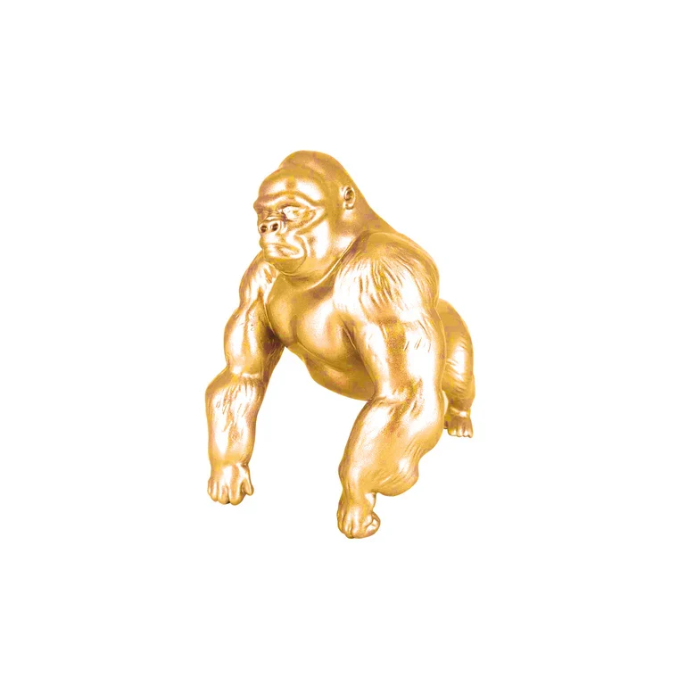 GORILA - Scultura gorilla / GOLD - tg. S