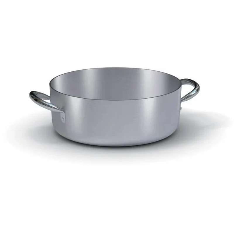 Casseruola Bassa 2 Maniglie in Alluminio - 40cm