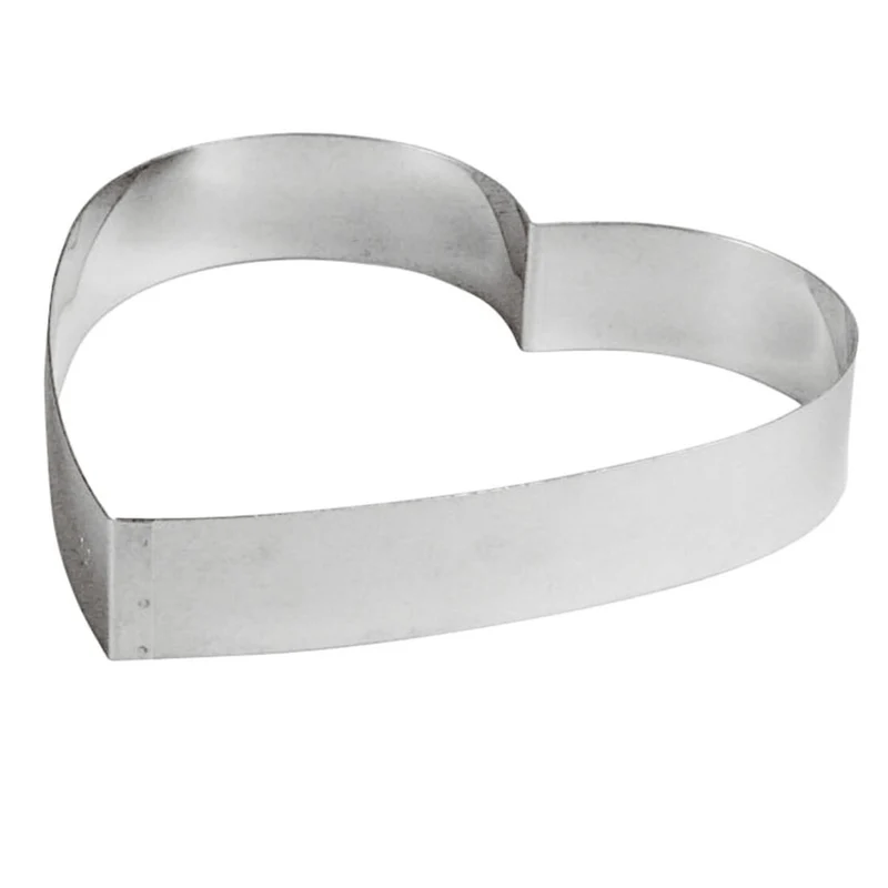 Fascia inox forma cuore cm.18 h.4