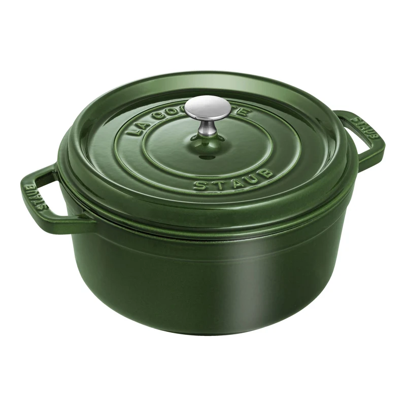 Cocotte rotonda - 24 cm, basilico