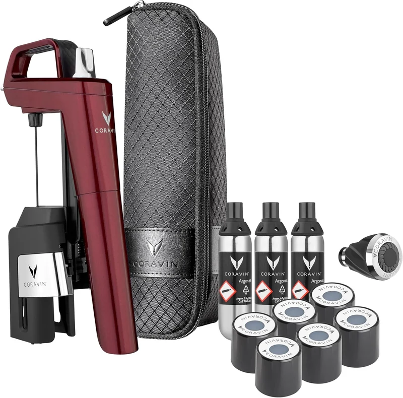 Coravin Timeless Six+ Sistema di conservazione del vino con Aeratore e custodia