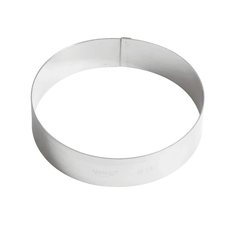Fascia inox rotonda ø cm.14 h.3.5