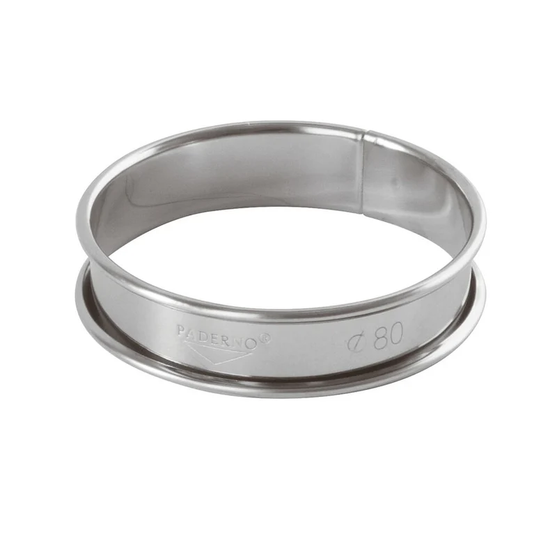 Fascia inox rotonda ø cm.8 h.2