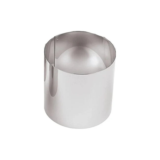 Fascia inox rotonda ø cm.7 h.9