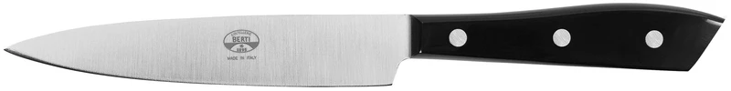 coltello verdure e pesce m/pl.nero luc ,lama sat 15cm