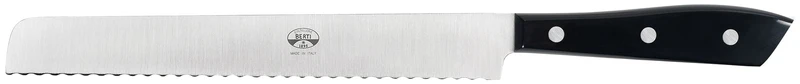 Berti, Coltello per pane m/pl.nero luc. lama sat.