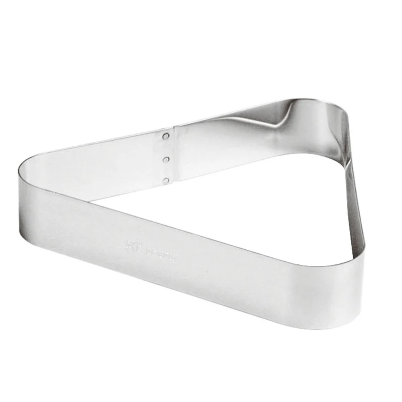 Fascia inox forma triangolo geo ø cm.23x20.7 h.4