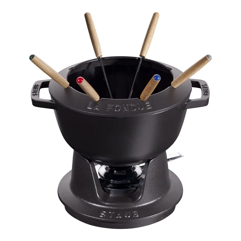 Staub Specialities 10-pz., Set per fonduta, nero