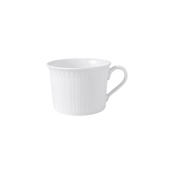 CELLINI Tazza da cappuccino bianca - 270 ml, Premium Porcelain