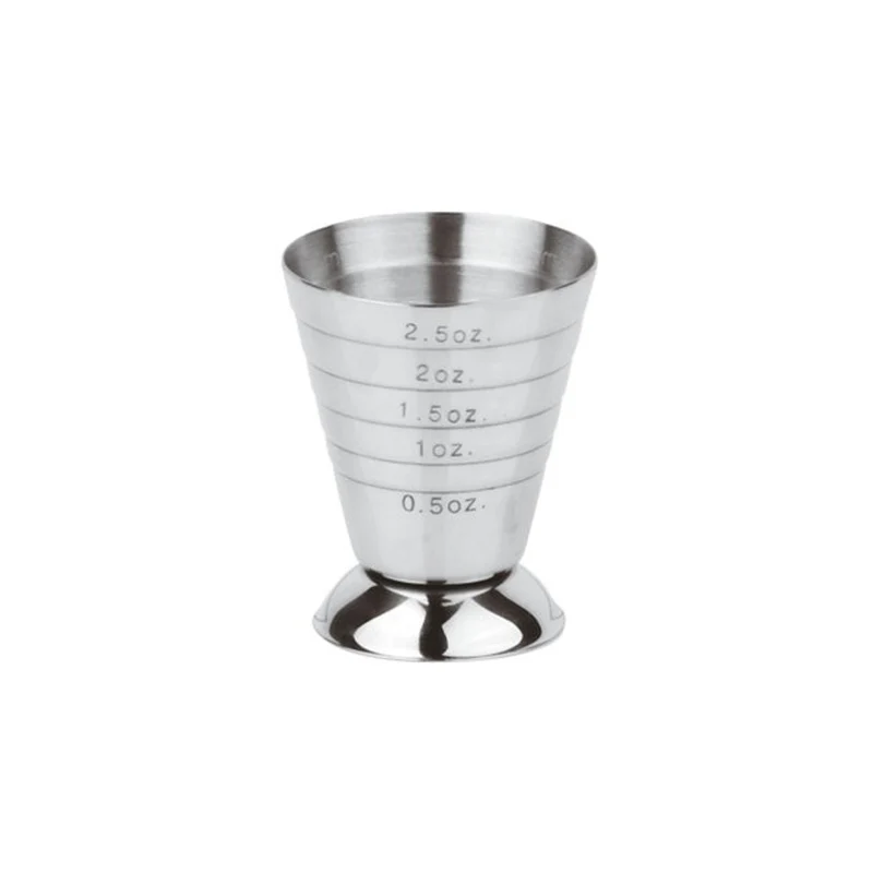Misurino jigger inox con base da ml.15 a ml.75