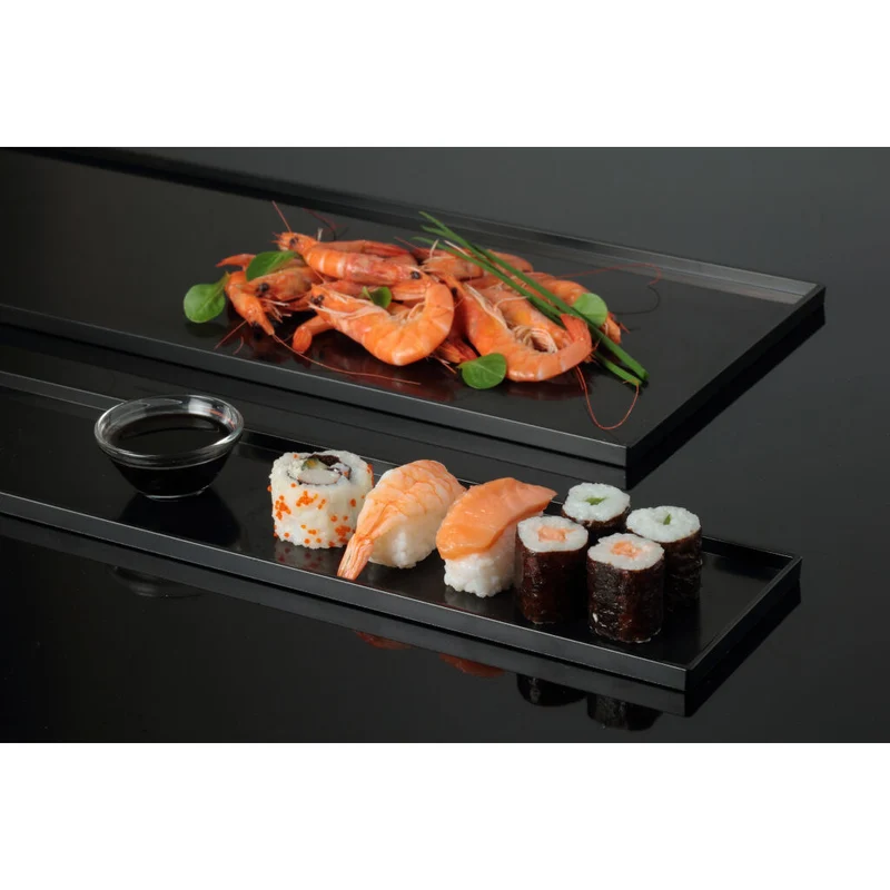 Vassoio pasticceria abs cm.60x10 h.1 nero