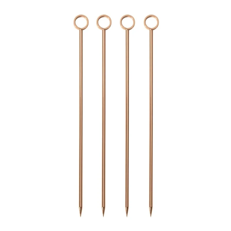 Paderno Spiedini Cocktail Inox Rame 4 Pz