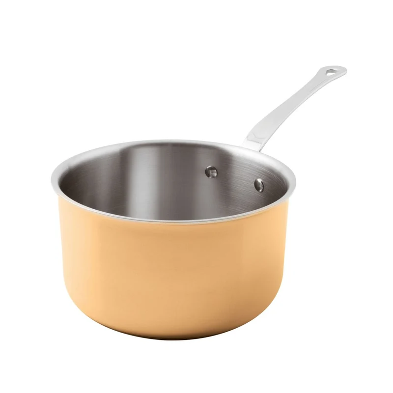 Casseruola alta 1 manico - Alluminio, Acciaio inox / Rame 20 cm