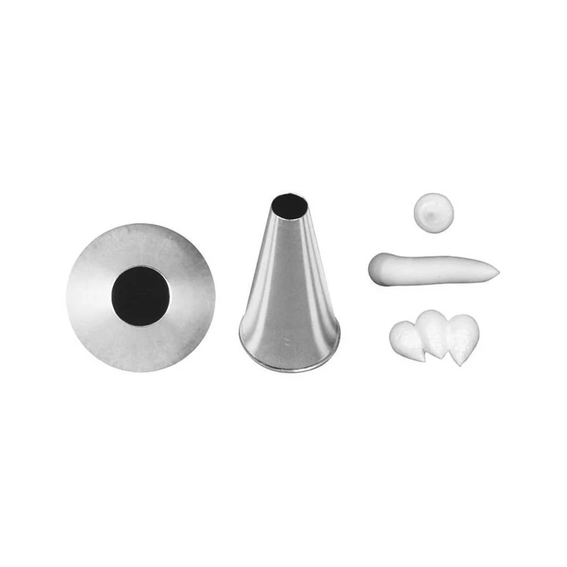 Bocchetta foro tondo inox base cm.1.8 pz.12 da 0.6 a 7.6