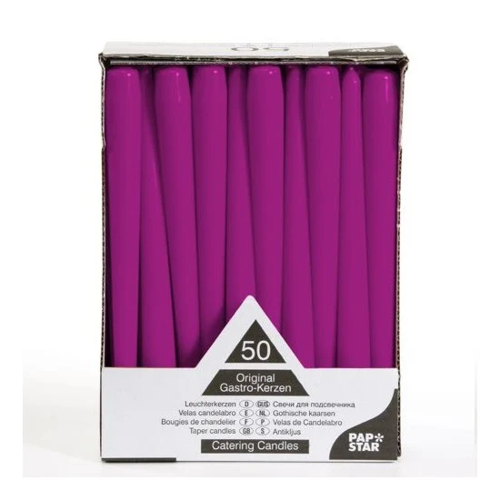Candele gala cm.25 pz.50 viola
