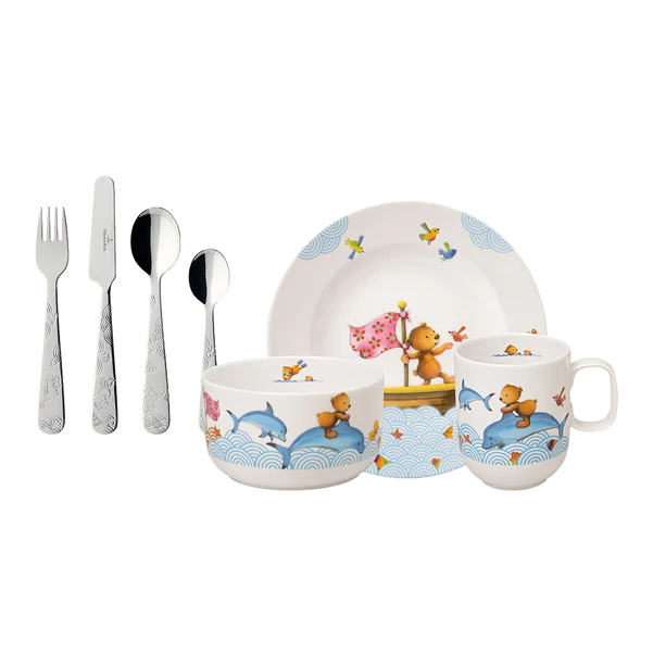 Kiddy Bears Set di stoviglie per bambini 7 pz.